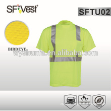 ANSI/ISEA 107-2010 CLASS 2 high visibility traffic safety polo shirt with chest pockets